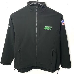 Red Kap Men’s Black Deluxe Soft Shell Stretch Fleece Lined Jacket Y2K Size XL